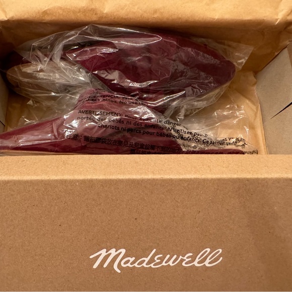 Burgundy Suede Bow Mules - Picture 5 of 6